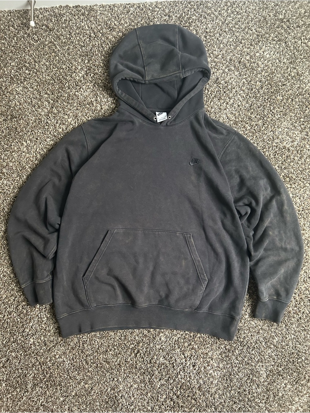 Nike Men’s Charcoal Black Pullover Hoodie